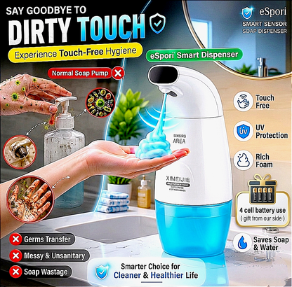 Automatic Sensor Foam Soap Dispenser – Touch-Free Hygiene for Modern Homes