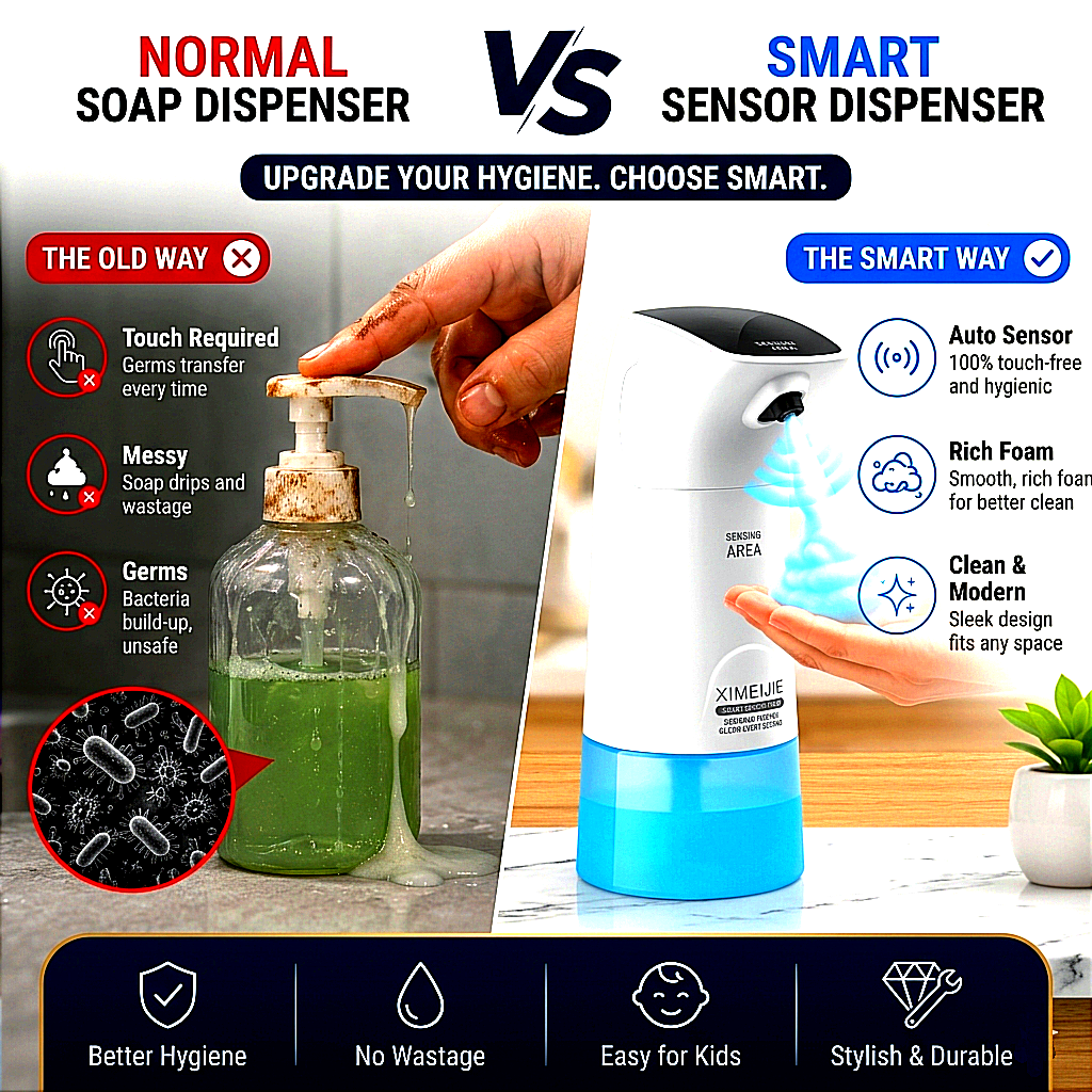 Automatic Sensor Foam Soap Dispenser – Touch-Free Hygiene for Modern Homes