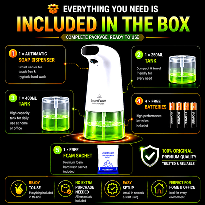 Automatic Sensor Foam Soap Dispenser – Touch-Free Hygiene for Modern Homes